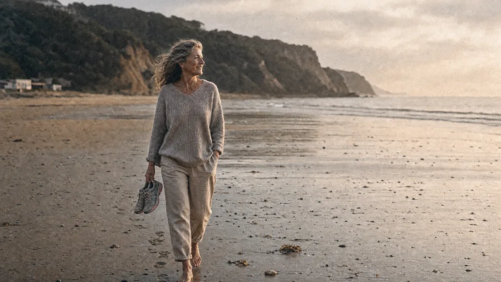 Longevity Protocol heart-health beach scene
