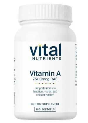 Vitamin A 7500mcg RAE Vital Nutrients
