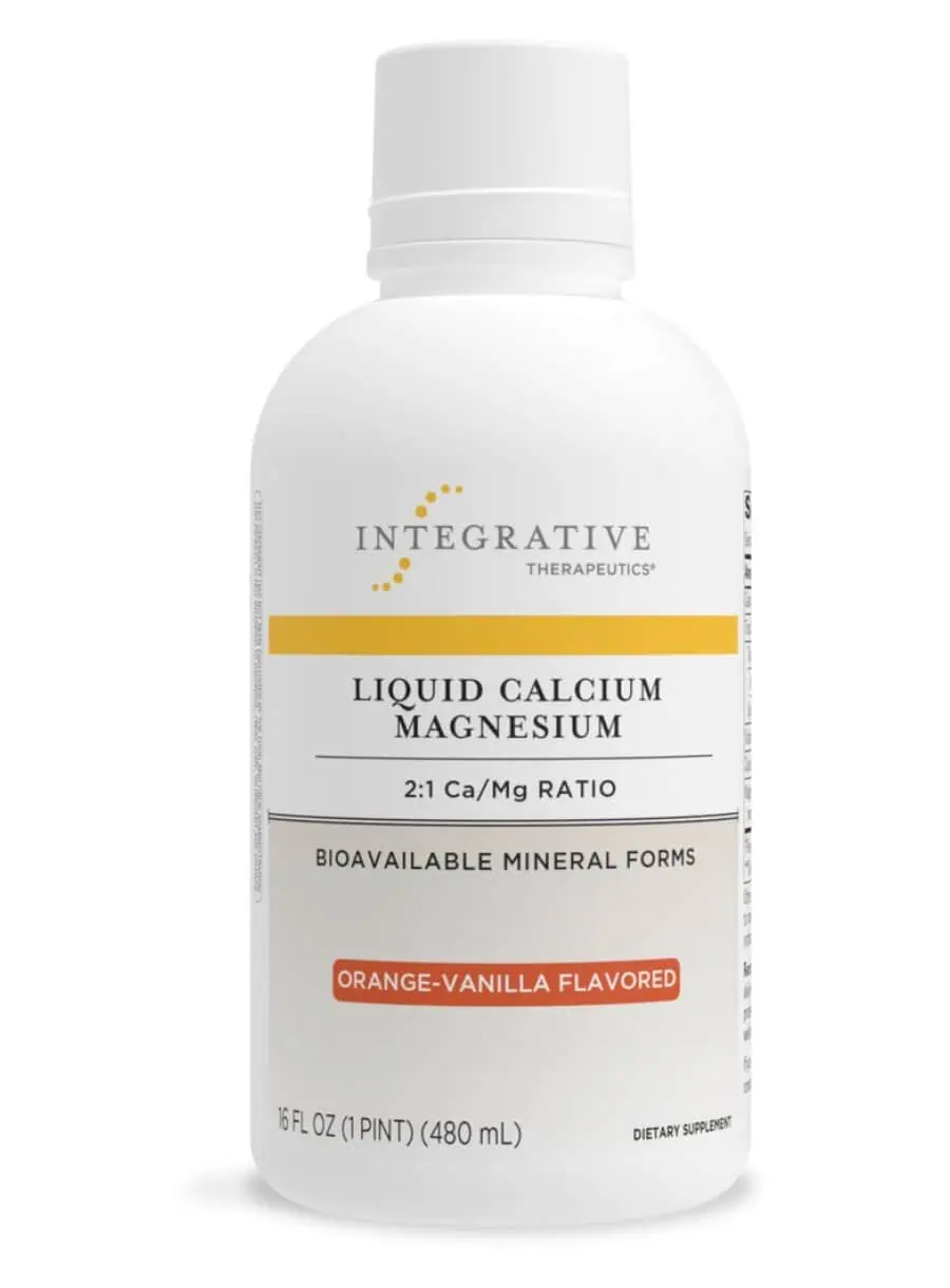 Integrative Therapeutics Liquid Calcium Magnesium Orange Vanilla - calcium supplement, bone health support