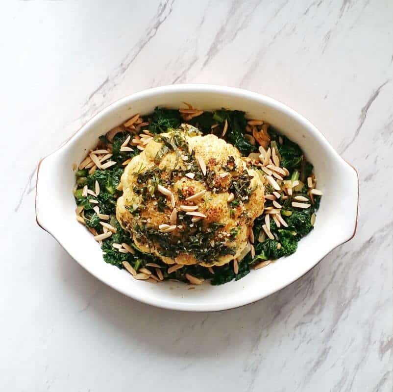 Lemony Herbed Cauliflower Roast