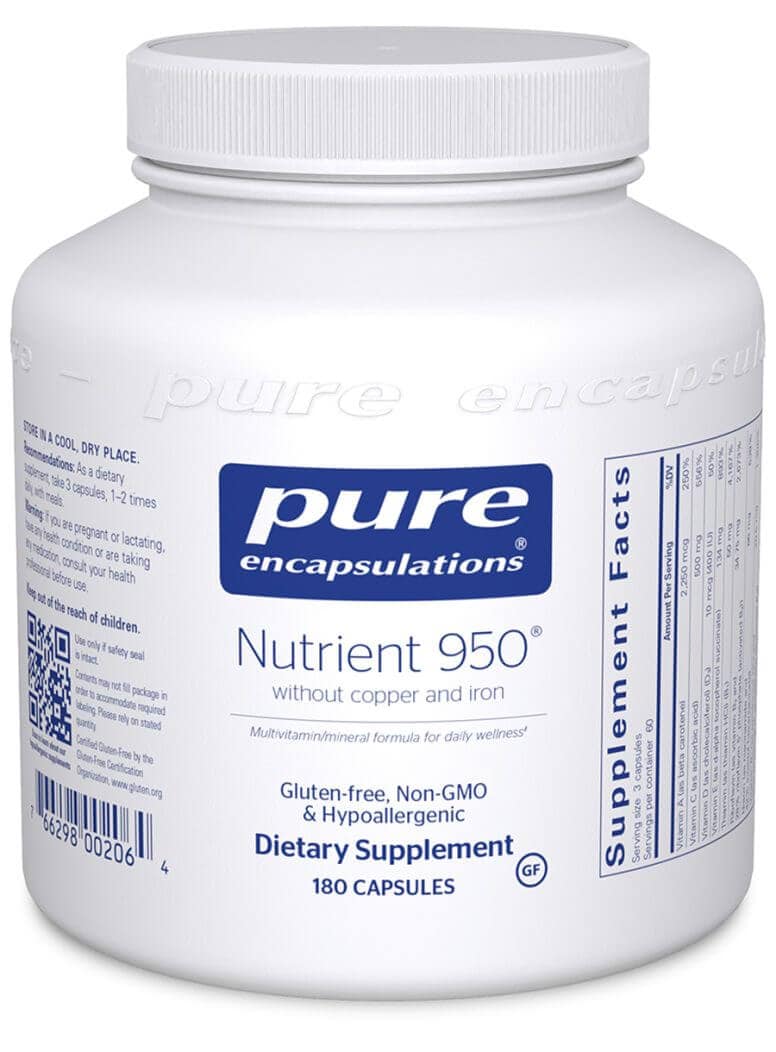 Nutrient 950® 180 Capsules w/out Copper and Iron
