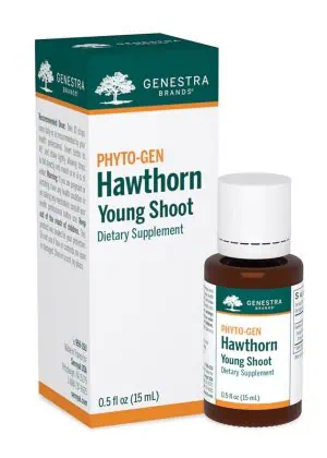 PHYTO-GEN Hawthorn Young Shoot - A gemmotherapy dietary supplement for cardiovascular support.