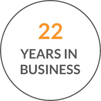 22 years in business