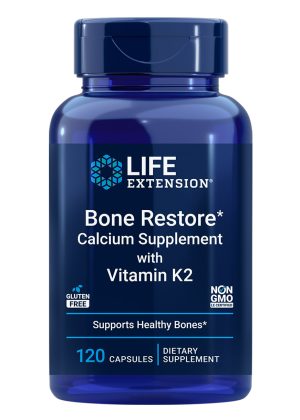 Bone Restore with Vitamin K2 Calcium + vitamins D & K for bone strength, bone density