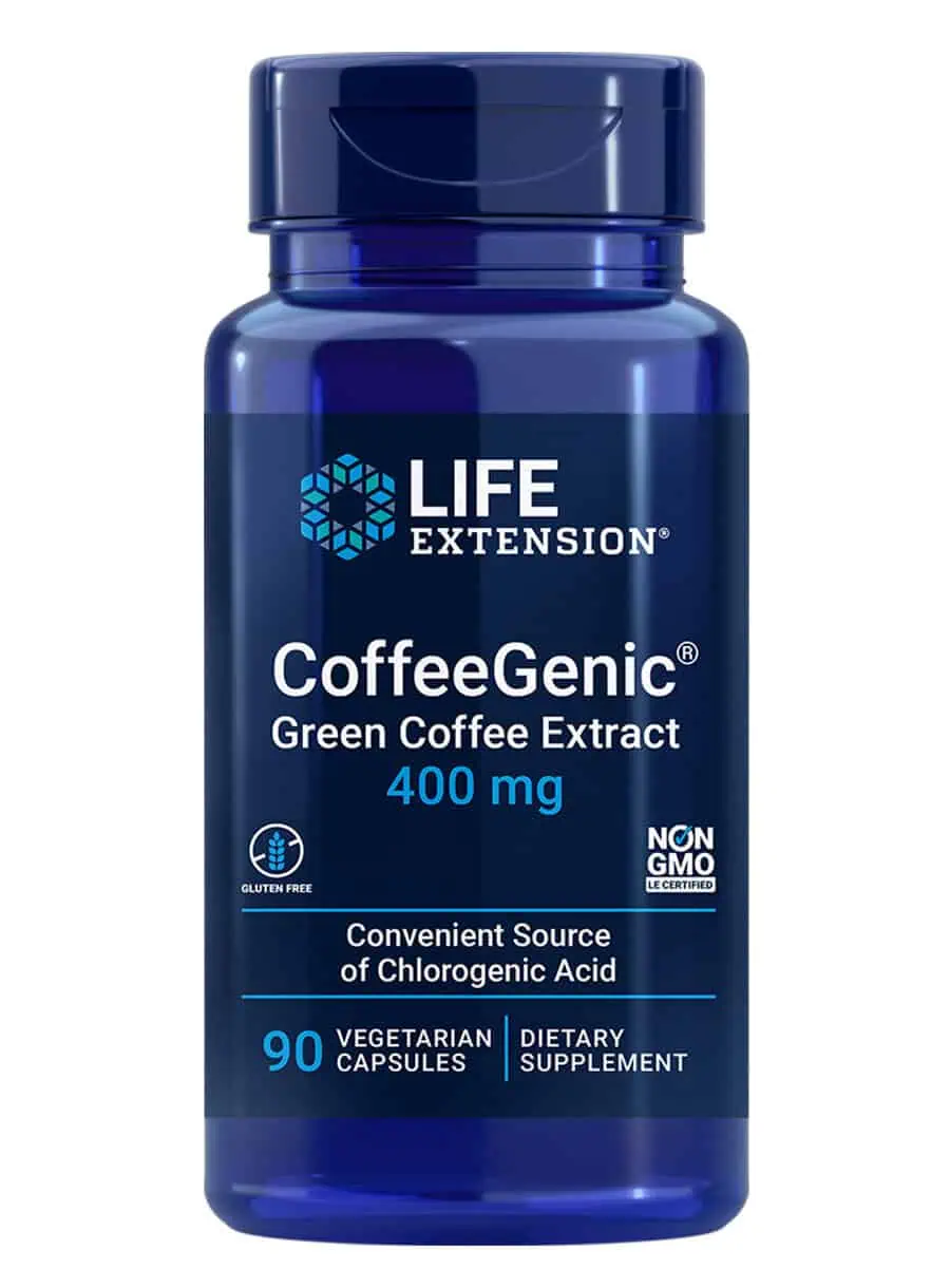 CoffeeGenic Green Coffee Extract Helps maintain already-healthy glucose levels after meals
