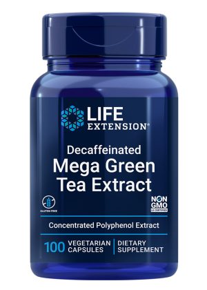 Decaffeinated Mega Green Tea Extract More healthy EGCG polyphenol than several cups of green tea