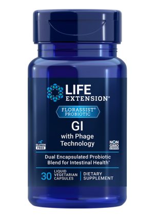 FLORASSIST® Probiotic GI with Phage Technology Optimal digestive health, microbiome balance, advanced formula
