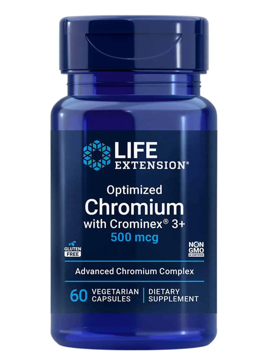 Optimized Chromium with Crominex® 3+ Maintain healthy glucose metabolism.