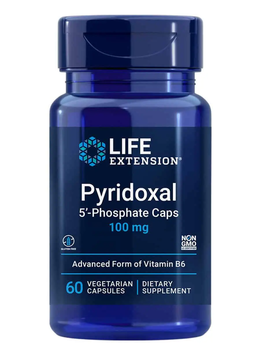 Pyridoxal 5-Phosphate Caps Bioactive B6 for cardiovascular, kidney & nerve health