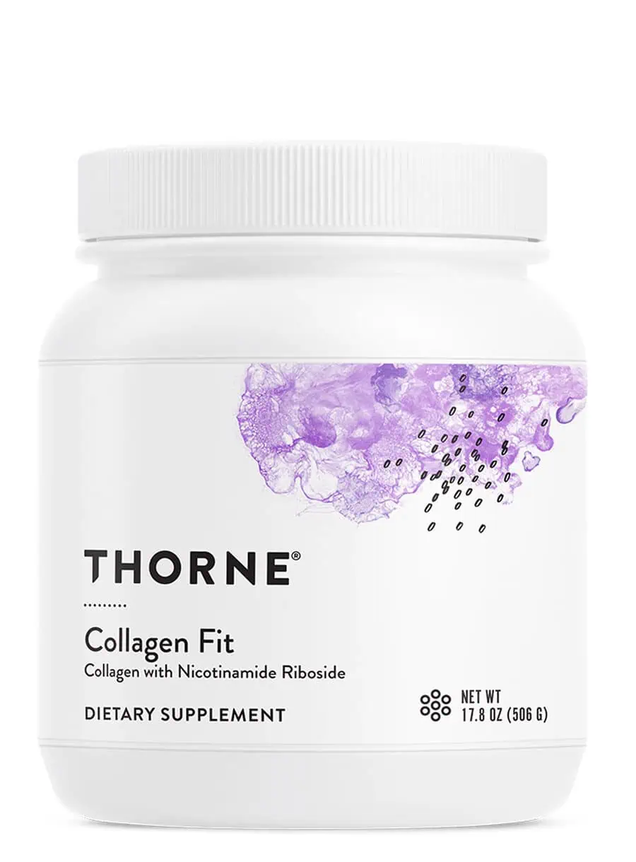 Thorne Collagen Fit (16.9 oz Unflavored) - Collagen peptides with Nicotinamide Riboside for joint, skin, and muscle recovery.