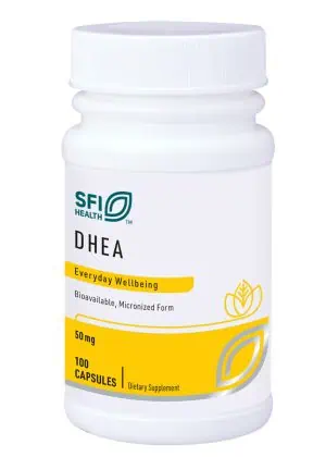 DHEA 50mg - Micronized dehydroepiandrosterone for adrenal, immune, and emotional wellbeing support.