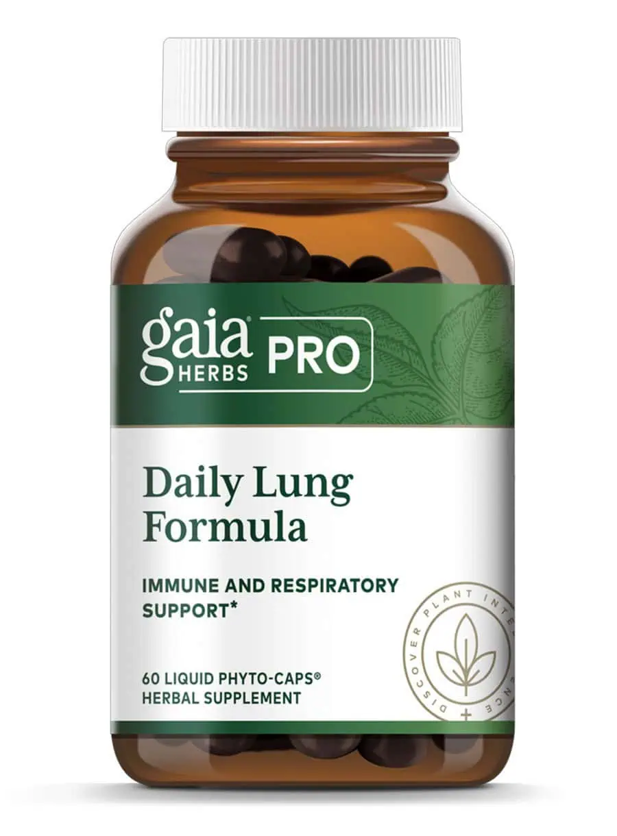 Daily Lung Formula - Herbal supplement for respiratory and lung health with Mullein, Plantain, and Elecampane.
