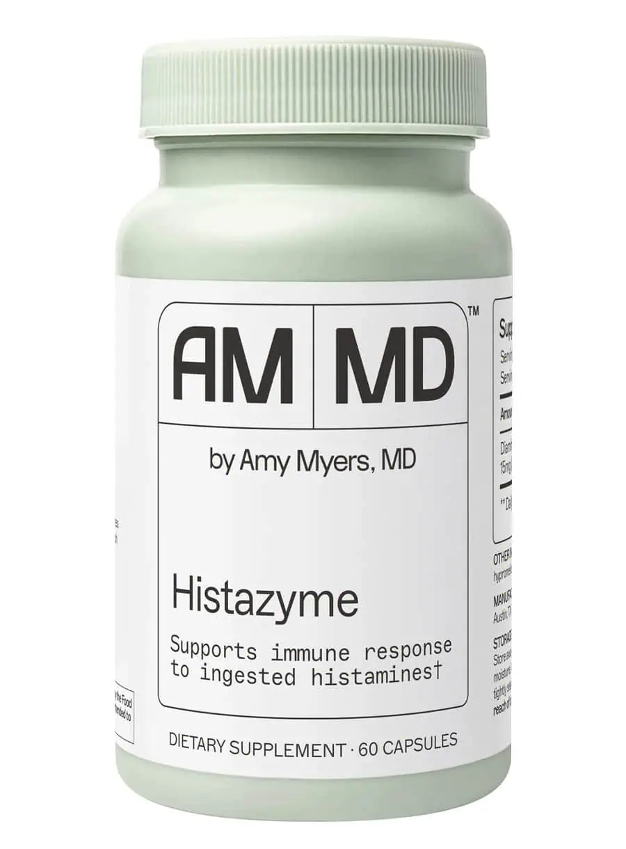 Histazyme A patented enzyme formula that helps break down food-derived histamines in the digestive tract