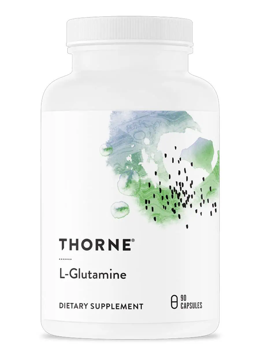 Thorne L-Glutamine - Amino acid supplement for gut health, immune function, and muscle recovery.