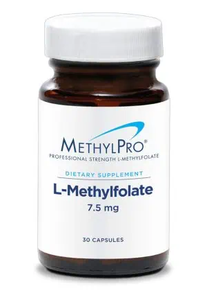 MethylPro L-Methylfolate 7.5 mg - A high-potency, active folate with glycine for advanced methylation support.