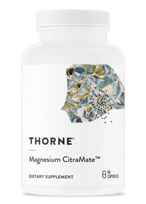 Thorne Magnesium CitraMate - A highly absorbable blend of magnesium citrate and malate for muscle, heart, and bone support.