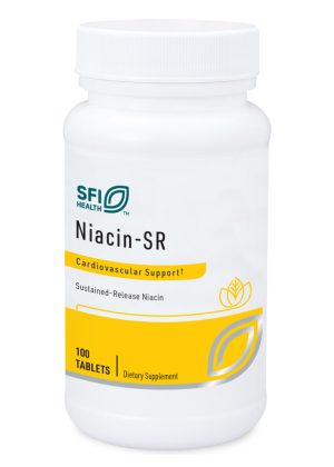 Niacin-SR - A slow-release 500mg niacin tablet to support cholesterol metabolism without flushing.