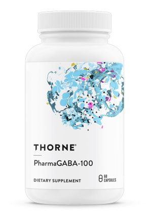 Thorne PharmaGABA-100 - Natural GABA supplement for stress, sleep, and calm focus.