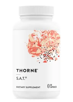 Thorne S.A.T. - A milk thistle, artichoke, and curcumin phytosome formula for liver support.