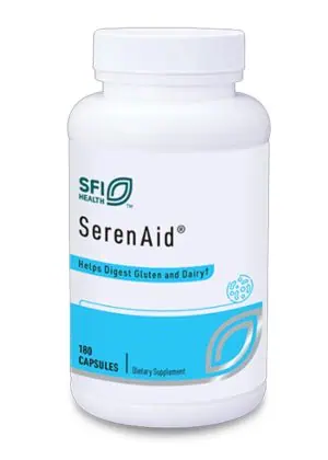 SerenAid - A specialized digestive enzyme blend with Exorphinase and DPP-IV for gluten and casein digestion.