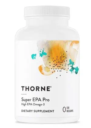 Thorne Super EPA Pro - A high-potency, EPA-dominant omega-3 fish oil for cardiovascular and inflammatory response support.