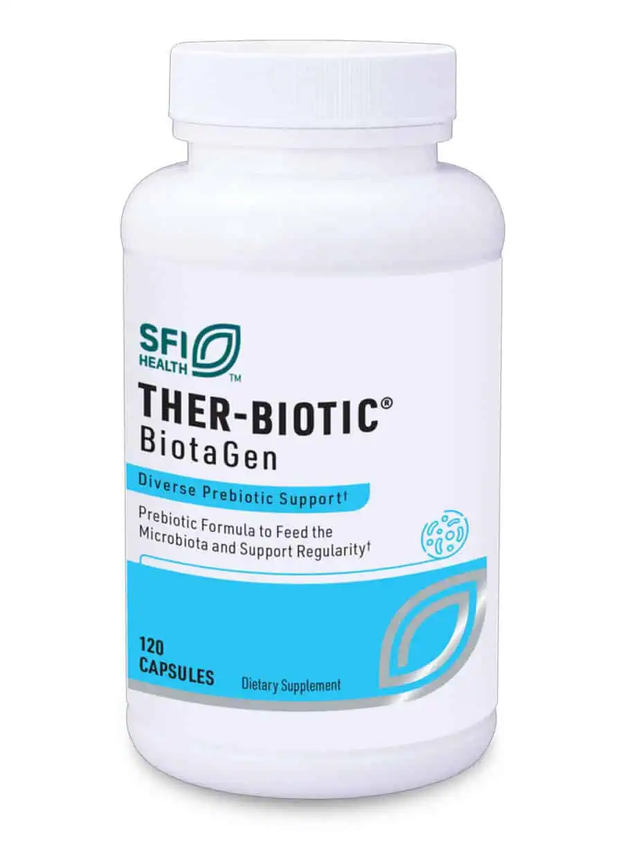 Ther-Biotic Biotagen Capsules - Prebiotic blend with inulin and beta-glucan for digestive and immune support.
