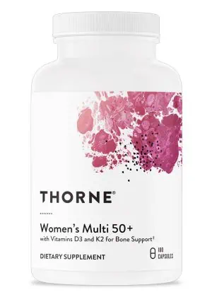 Thorne Women's Multi 50+ (180 Capsules) - foundational multivitamin for women over 50.