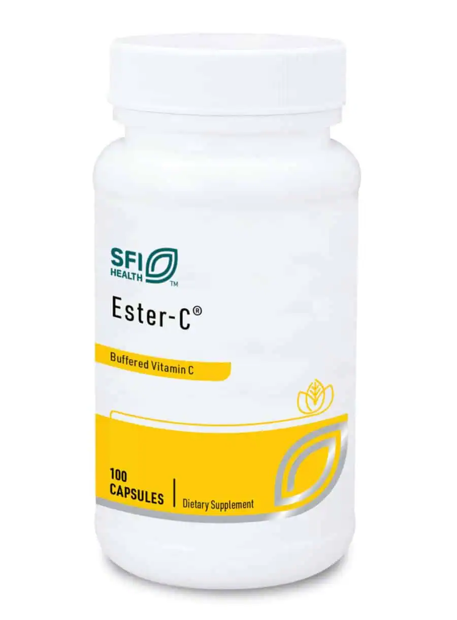 SFI Health Ester-C - 500mg of buffered, non-acidic Vitamin C for immune support.