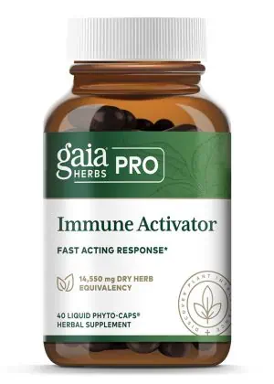 Gaia Herbs Immune Activator with echinacea, elderberry, and andrographis for rapid immune defense