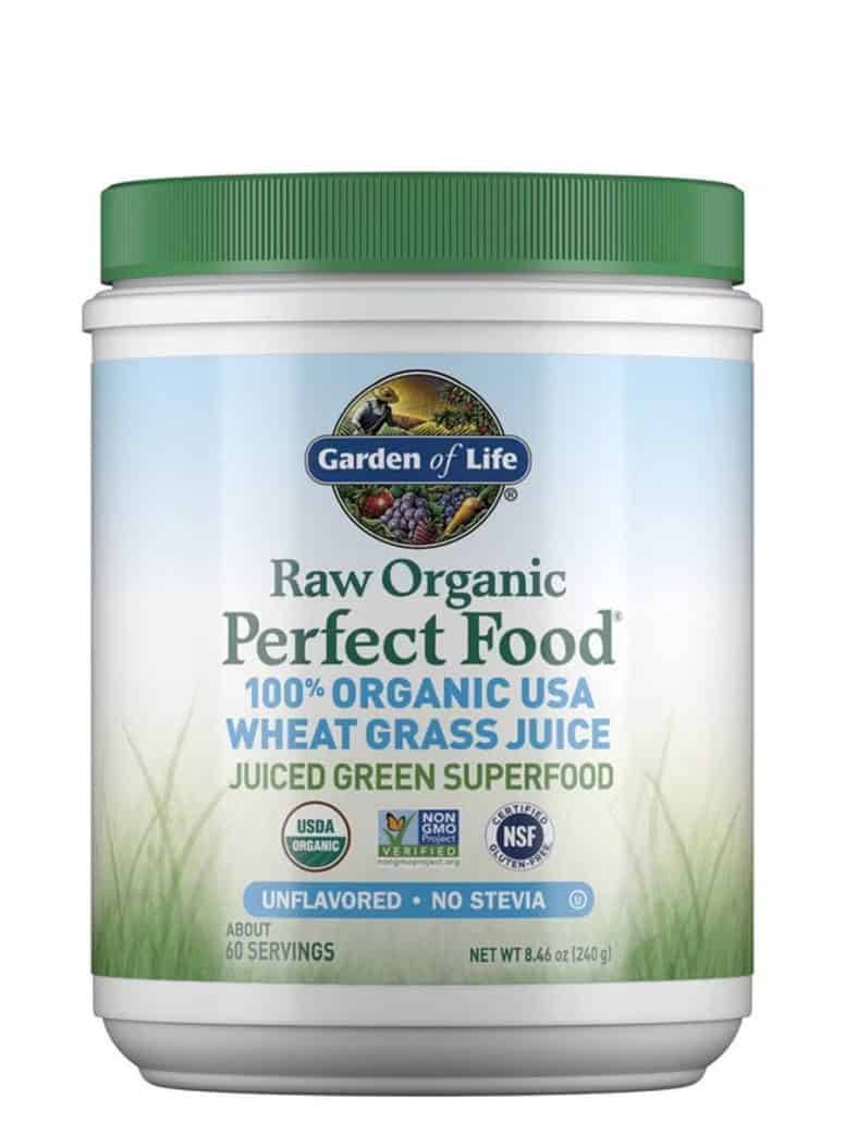 Raw Organic Perfect Food Wheat Grass Juice Unflavored