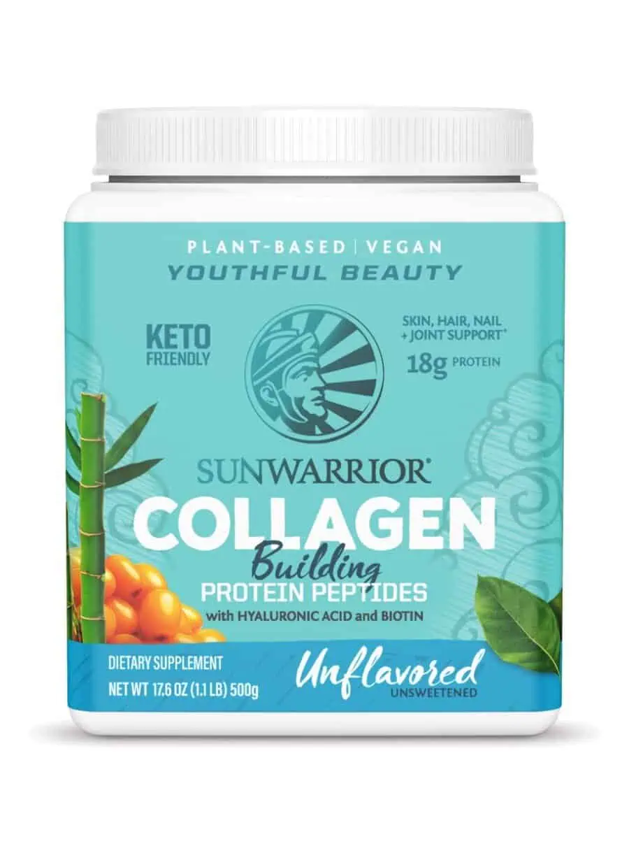 Sunwarrior Collagen Builder Unflavored -plant-based collagen, vegan protein