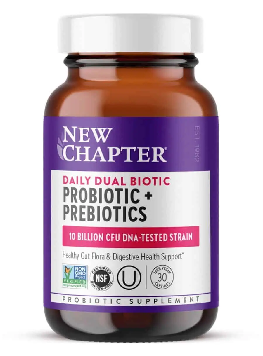 New Chapter Daily Dual Biotic Probiotic + Prebiotic -- gut health, digestive support
