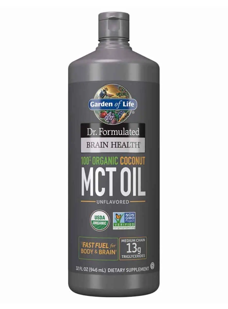Garden of Life Dr. Formulated Brain Health — Organic Coconut MCT Oil, Fast Fuel for Body & Brain
