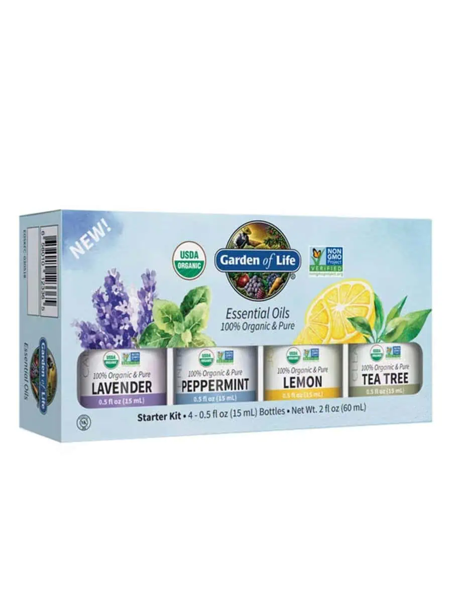 Organic Essential Oil Starter Kit by Garden of Life - Enhances mood and relaxation
