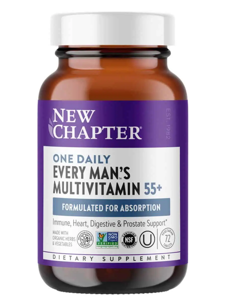 New Chapter Every Man's One Daily 55+ -- multivitamin, fermented nutrients