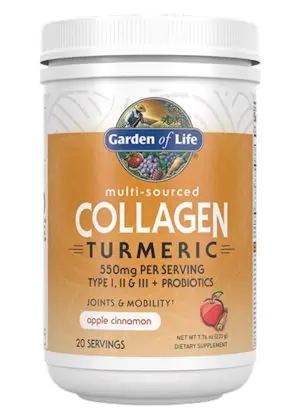 Garden of Life Multi-Sourced Collagen Turmeric — Collagen, Probiotics