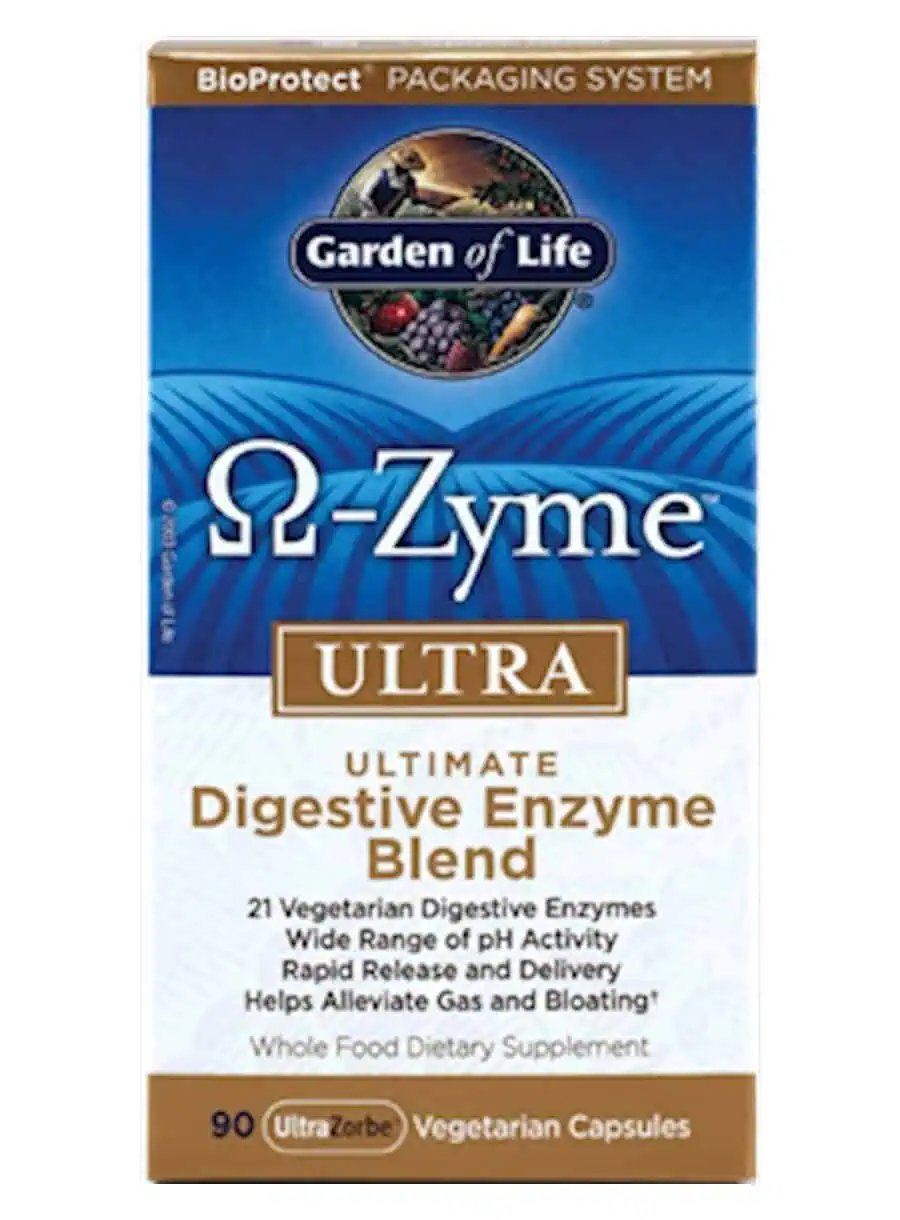 Garden of Life Ω-Zyme ULTRA — digestive enzyme blend, gastrointestinal health