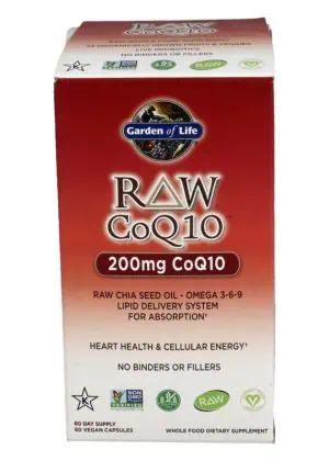 Garden of Life RAW CoQ10 -- antioxidant support, cardiovascular health