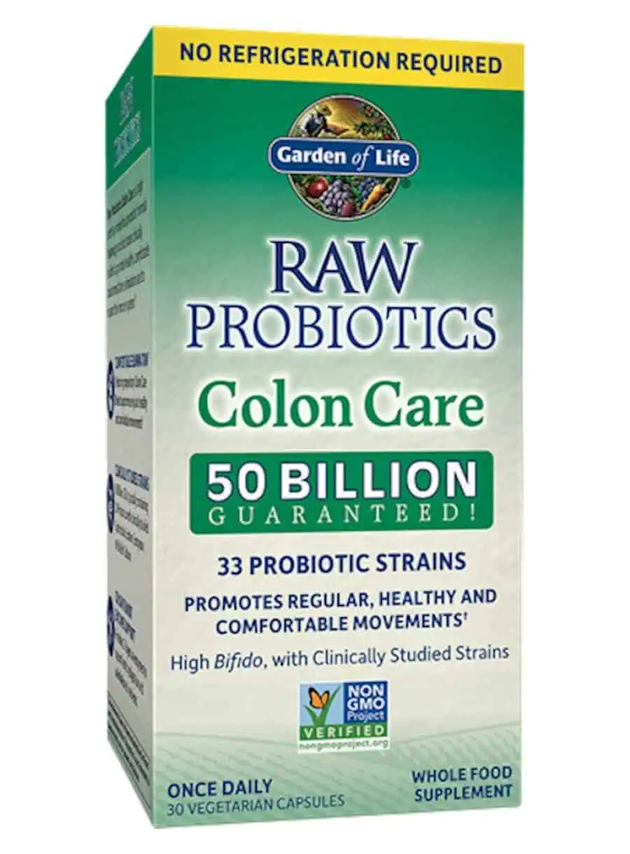 Garden of Life RAW Probiotics Colon Care -- probiotics, digestive health