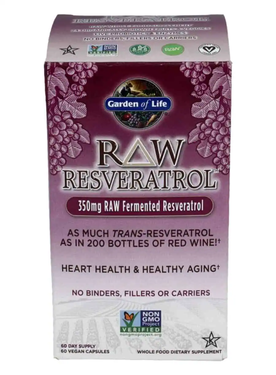 Garden of Life RAW Resveratrol — resveratrol, antioxidant