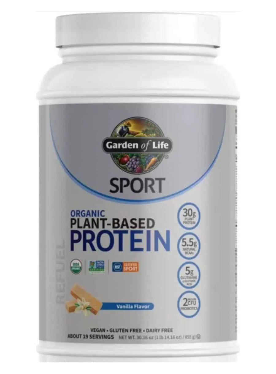 Garden of Life SPORT Organic Plant-Based Protein, Vanilla -- organic protein, plant-based protein