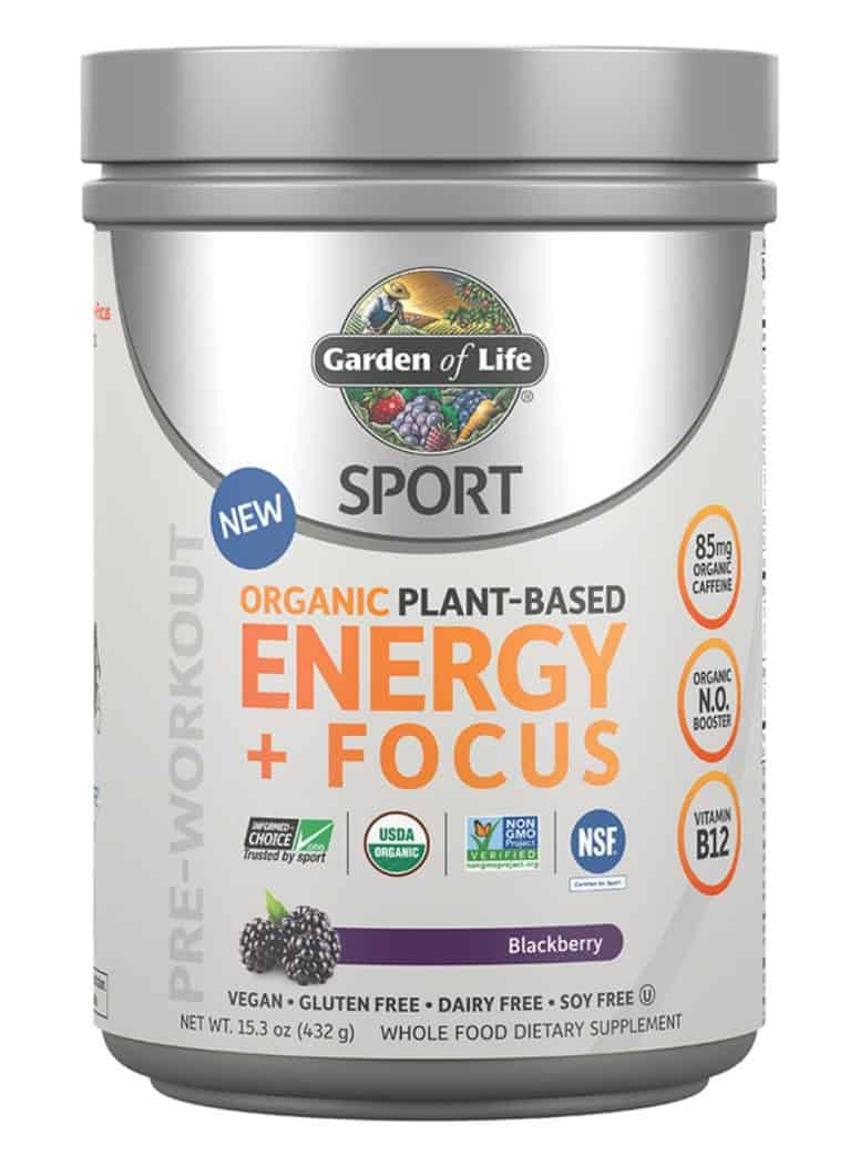 SPORT Organic Pre-Workout Energy + Focus Blackberry