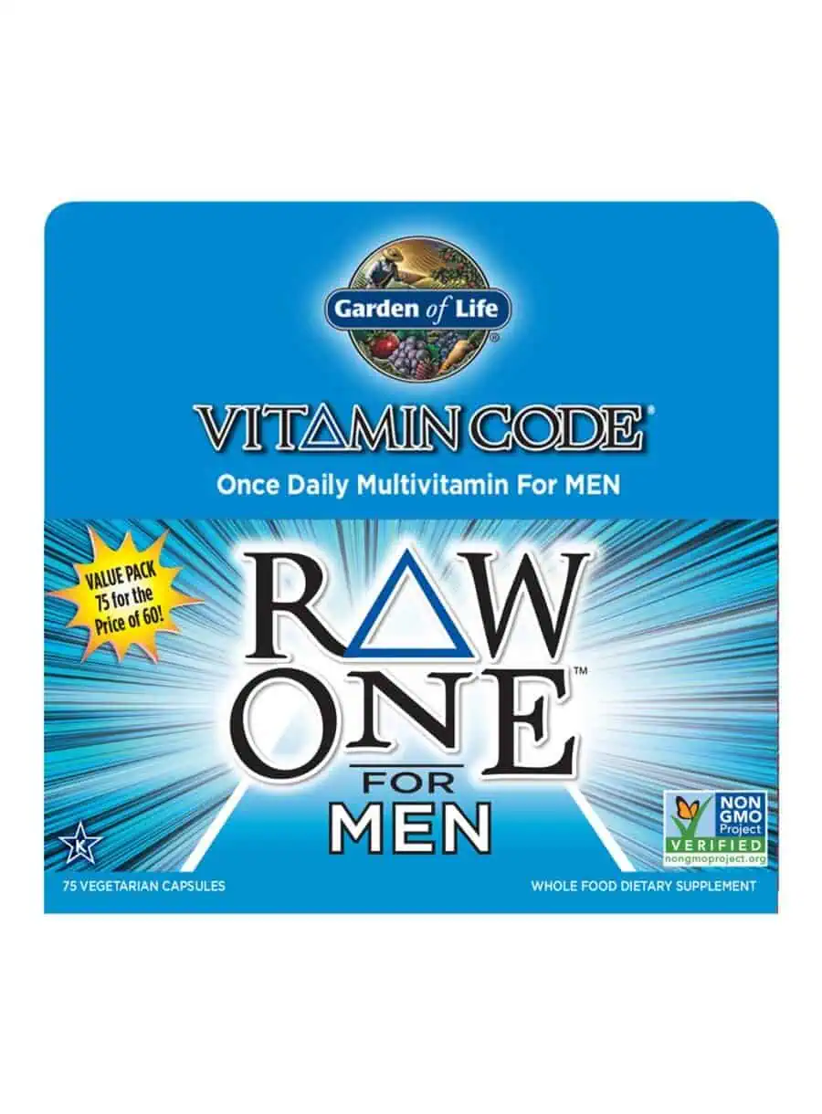 Garden of Life Vitamin Code RAW ONE For Men — Multivitamin, Whole Food