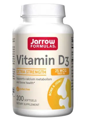 Jarrow Formulas Vitamin D3 1000iu -- vitamin d3, bone health