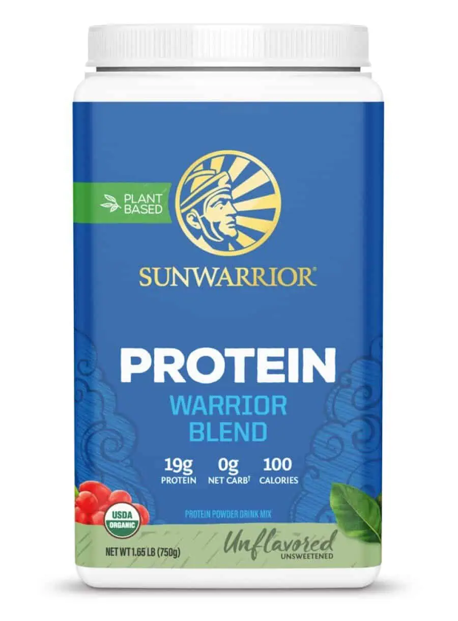 Sunwarrior Warrior Blend Unflavored - plant-based protein, organic protein