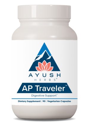 Ayush Herbs AP Traveler -- gastrointestinal health, digestive support.