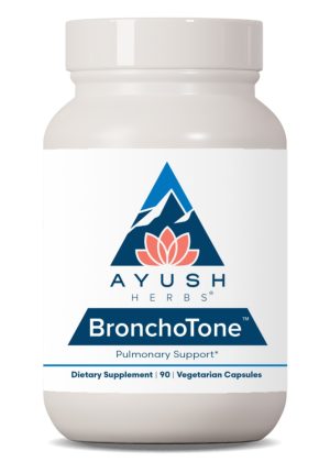 Ayush Herbs BronchoTone -- lung support, respiratory health.