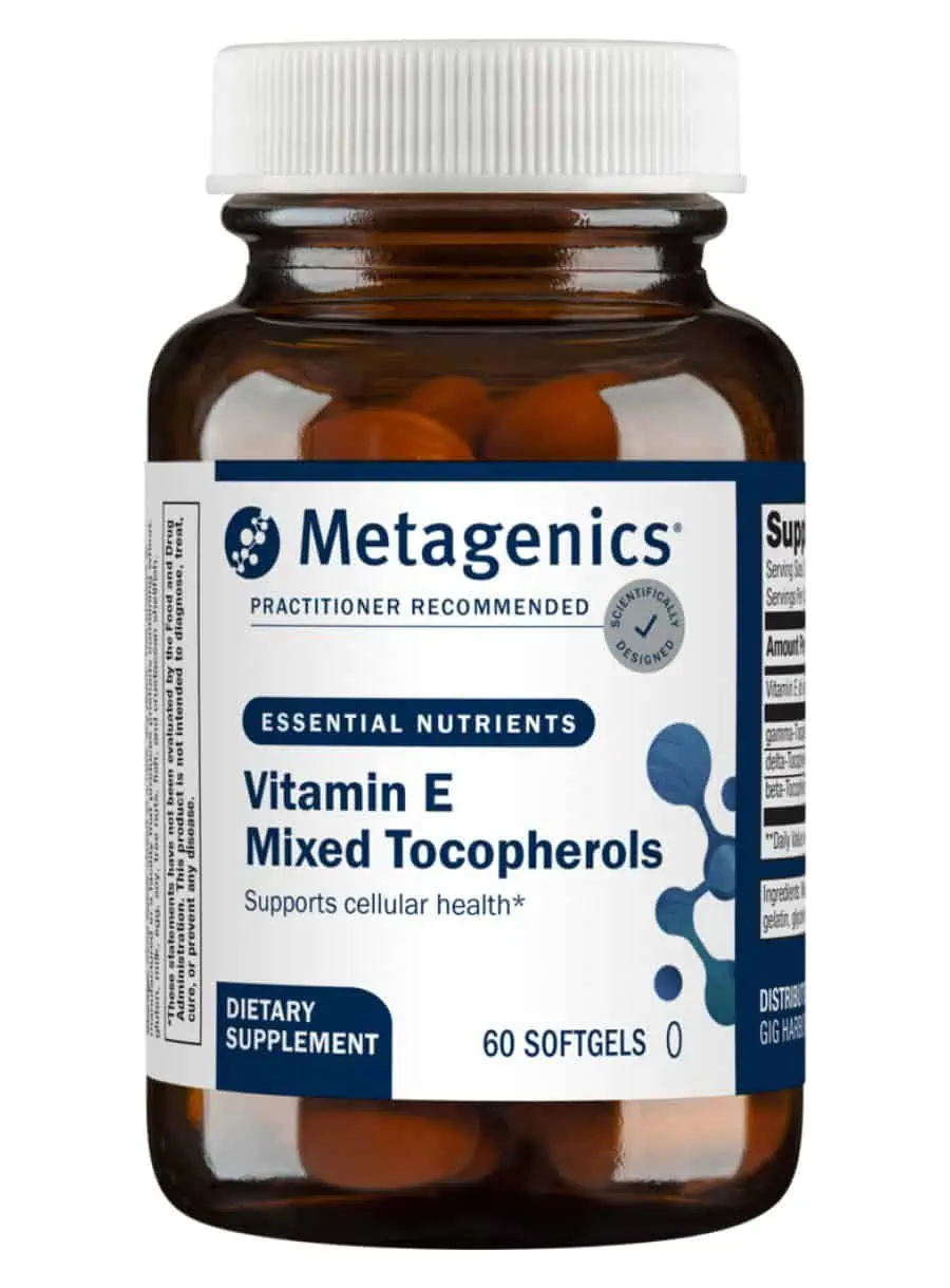 Metagenics Vitamin E Mixed Tocopherols -- antioxidant support, tocopherol blend.