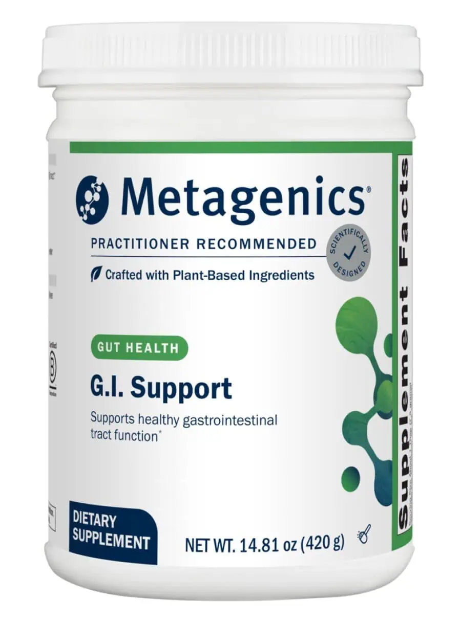 Metagenics G.I. Support -- gastrointestinal support, digestive health.