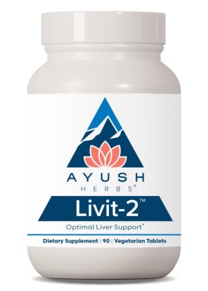 Ayush Herbs Livit-2 500mg -- liver support, detox supplement.